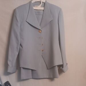 Ethan Andrews Elegant Light Blue Women's Blazer Set Size 8